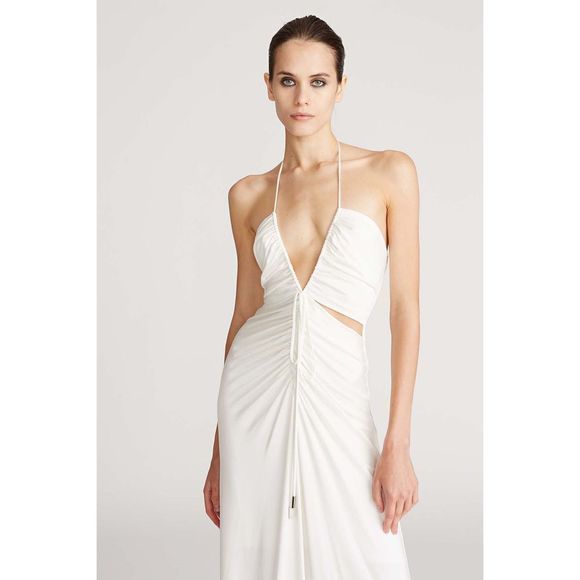 NWT HALSTON GRACE RUCHED JERSEY GOWN - Picture 2 of 10